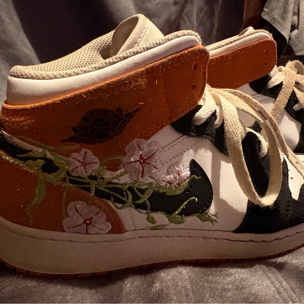 Nike air Jordan 1 Mid SE basketball blossom GS sneakers
